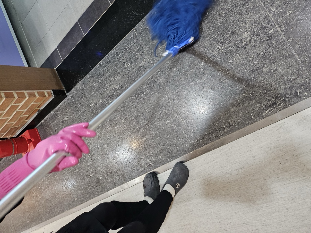 수유동 학교청소 작업 1